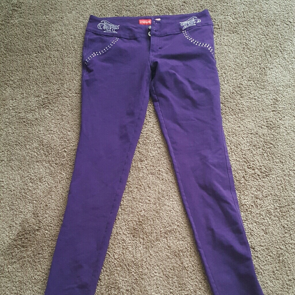 Purple Stretchy Jean's  (NEW)